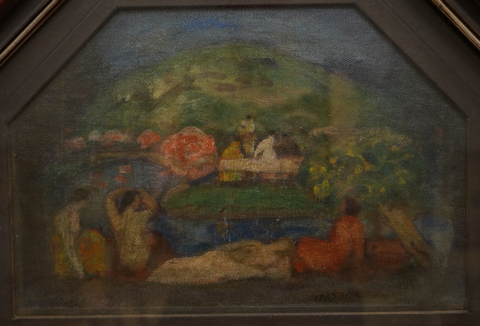 Hungarian School, early 20th century, Nude bathers